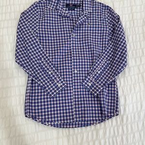 Vineyard Vines Boys Checked Button Down Long Sleeves shirt - Small (8-10 years)